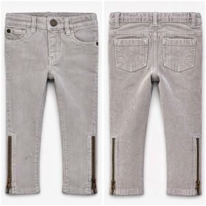 Baby Gap Toddler Girls 18-24M Corduroy Zipper Ankle Pants Taupe